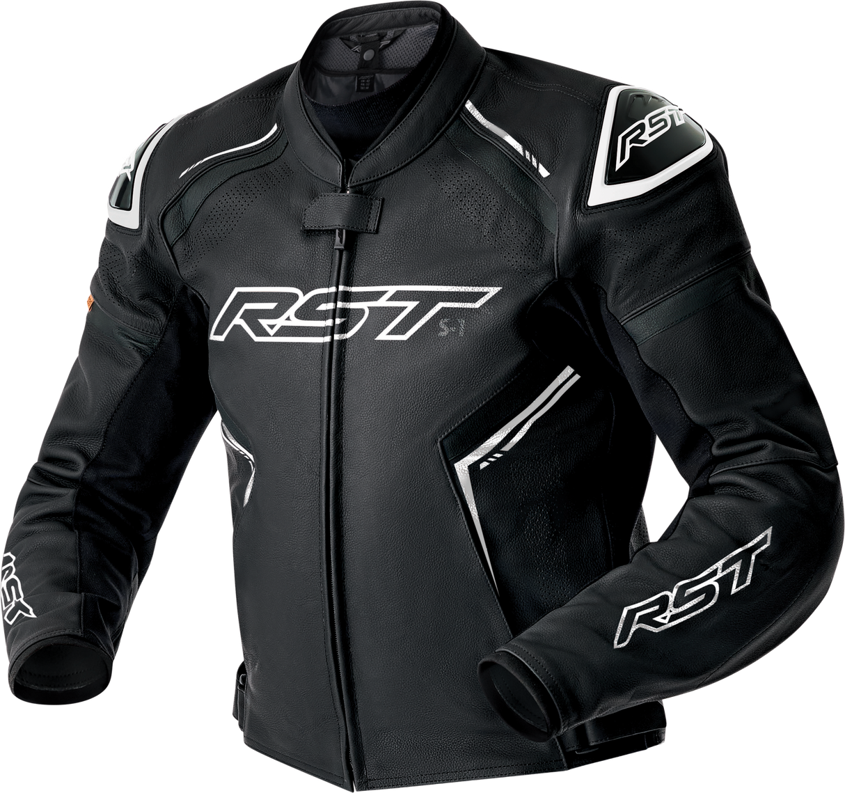 RST S1 D3o Leather Jacket Blk/Whi 3x 103605WHI-50