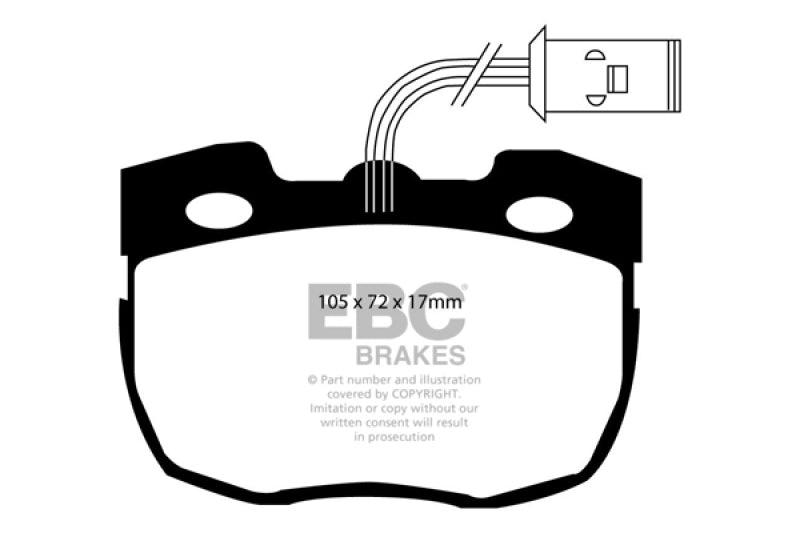 EBC 95-96 Land Rover Discovery (Series 1) 3.9 Greenstuff Front Brake Pads