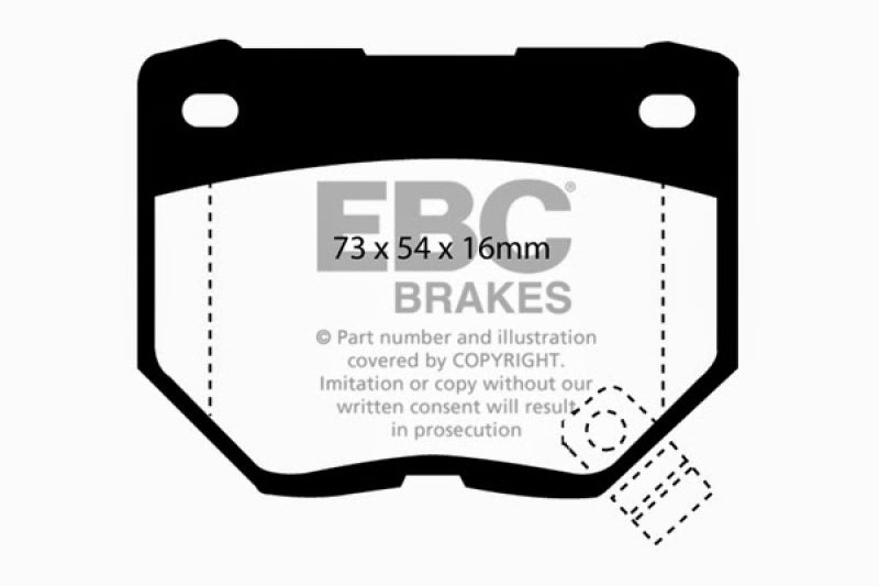 EBC 98-03 Nissan Skyline (R34) 2.5 GT (200) Greenstuff Rear Brake Pads DP2826