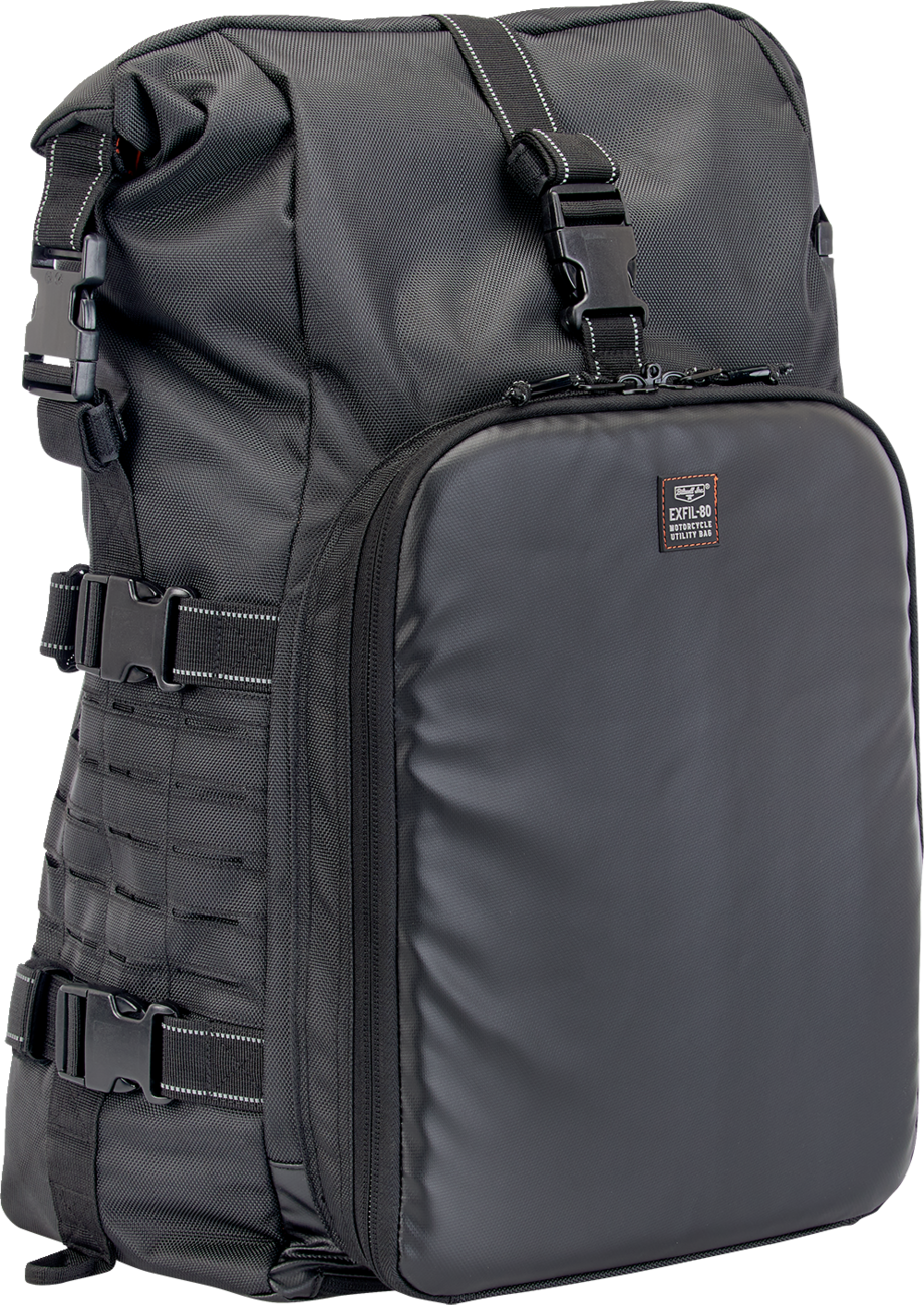 BILTWELL EXFIL-80 Motorcycle Bag - Gen 2 - Black 3014-01