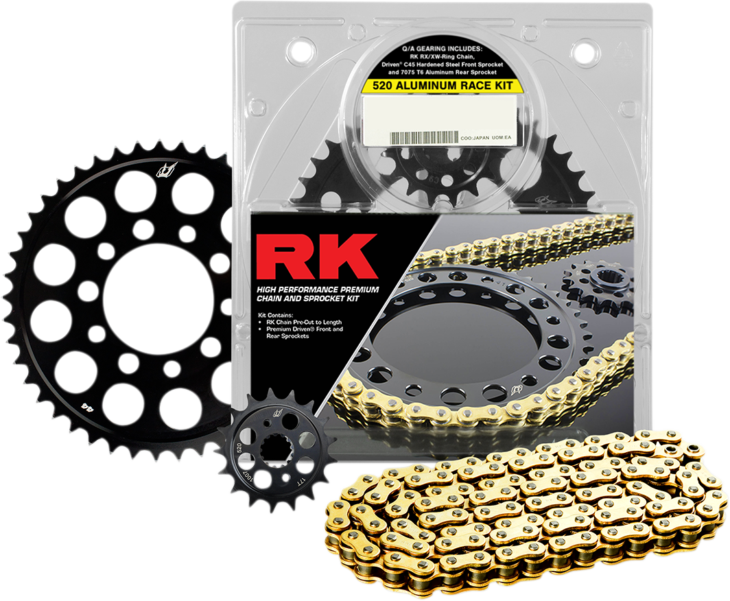 RK Aluminum Race Chain and Sprocket Kit - Yamaha YZF-R1 -'09-'14 4107-098DG