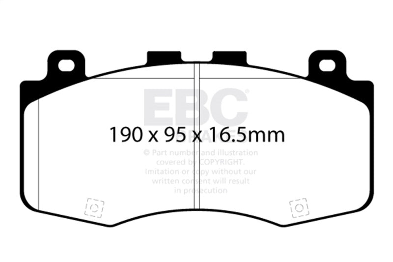 EBC 2018+ Jeep Grand Cherokee Trackhawk Bluestuff Front Brake Pads DP52400NDX