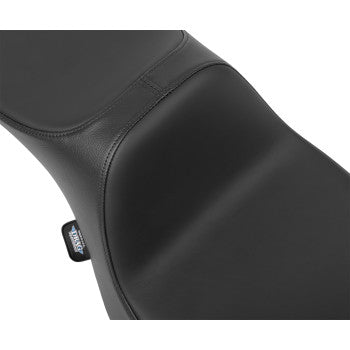 DRAG SPECIALTIES SEATS Extended Reach Predator III Seat - Vinyl/Solar Reflective Leather - FLH/FLT '23-'24 - Slipstop 0801-2037