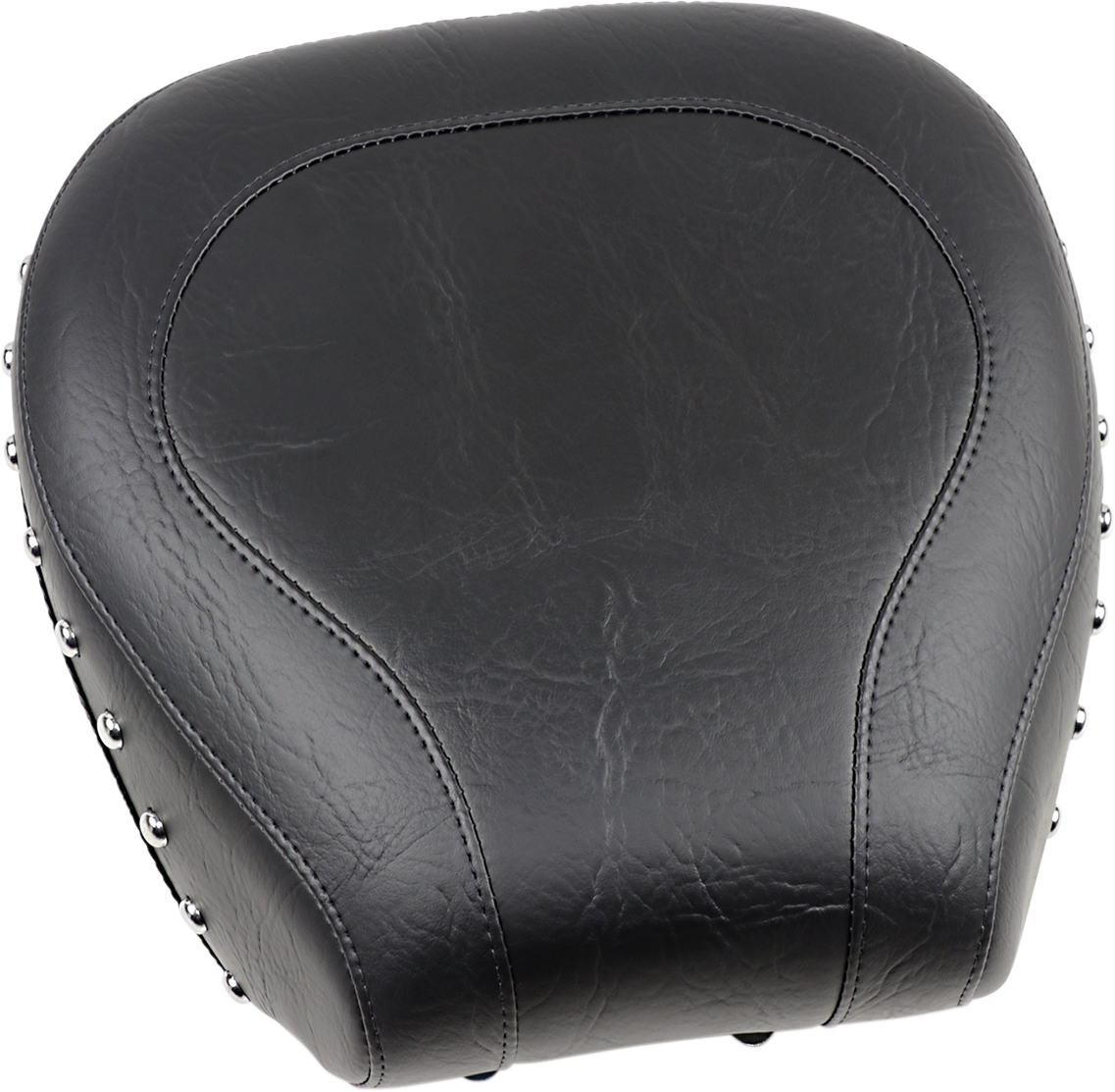 MUSTANG Wide Rear Seat - Studded - Black - Softail '84-'99 75509