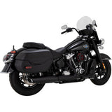 VANCE & HINES Twin Slash Slip-On Muffler - Black - Softail 46750