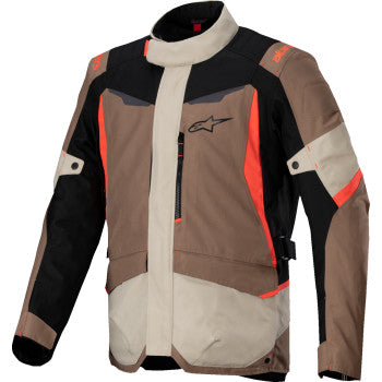 ALPINESTARS ST-1 WP Jacket - Dark Khaki/Sand/Black/Red Fluo - 4XL 3200625-866-4XL