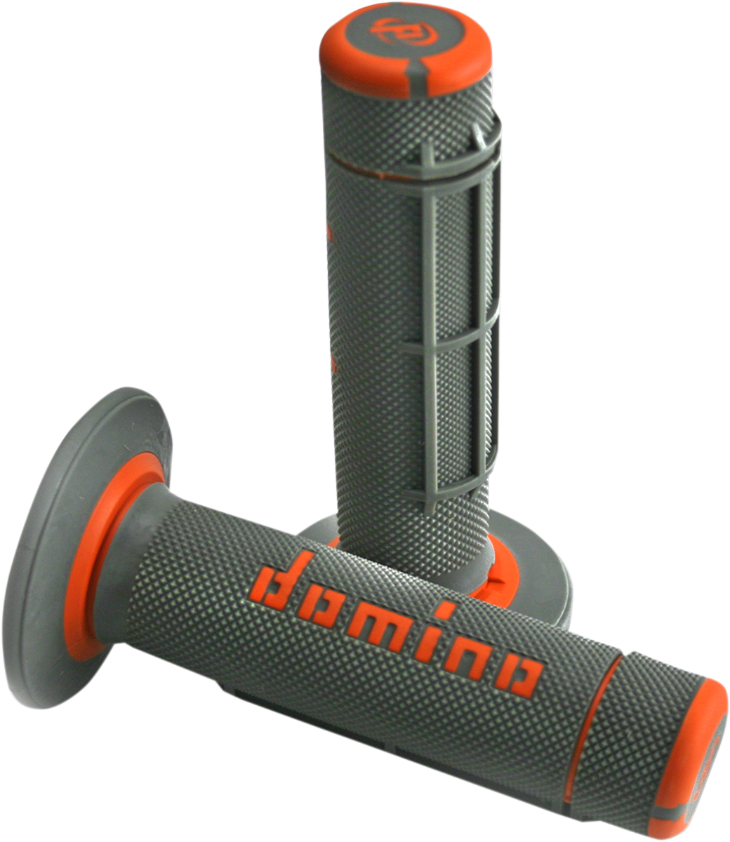 DOMINO Grips - Dually - Half Waffle - Gray/Orange A02041C4552