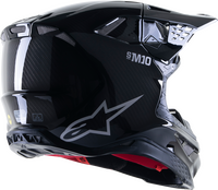 IN STOCK ALPINESTARS SUPERTECH S-M10 Solid Helmet Black Glossy/Carbon SM 482-9041S
