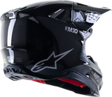 IN STOCK ALPINESTARS SUPERTECH S-M10 Solid Helmet Black Glossy/Carbon SM 482-9041S