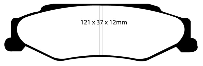 EBC 03-04 Cadillac XLR 4.6 Bluestuff Rear Brake Pads DP51160NDX