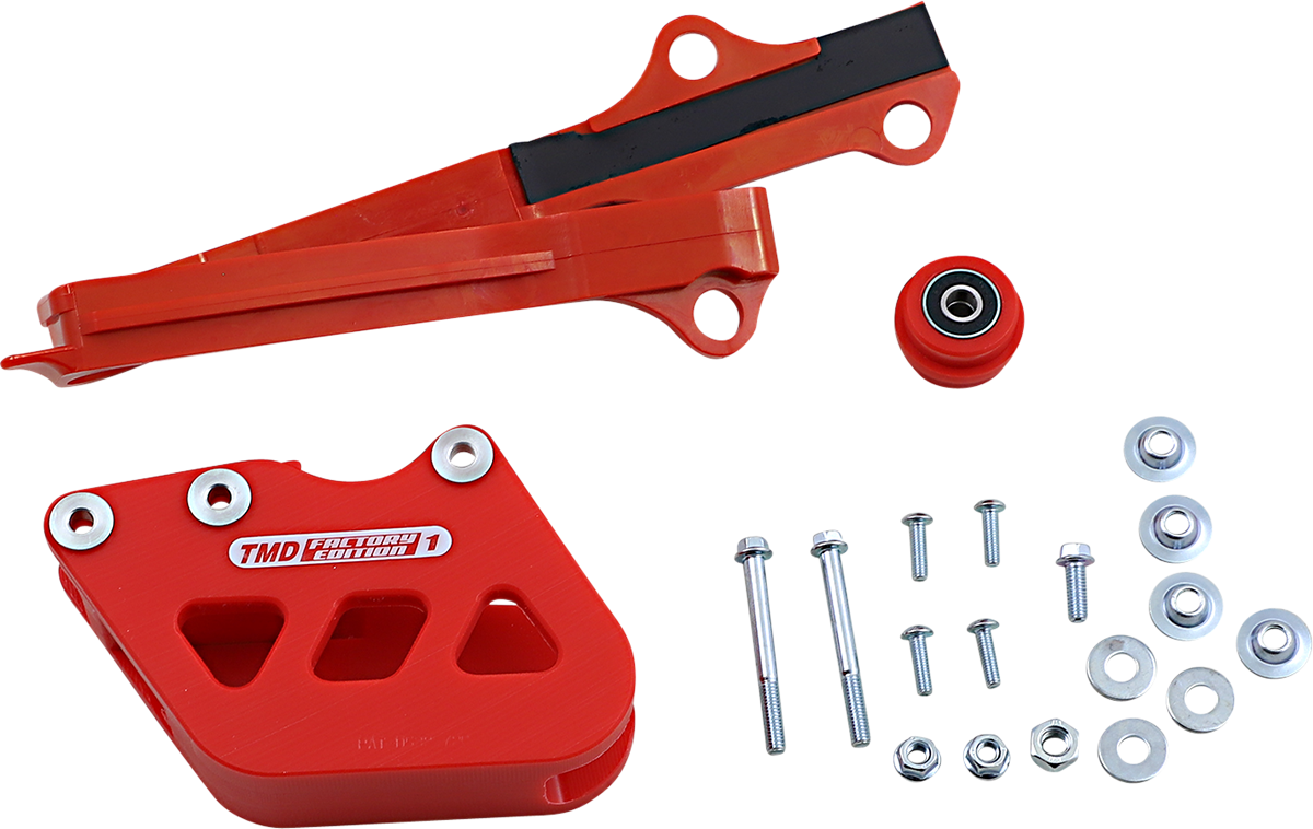 T.M. DESIGNWORKS Chain Guide/Slider - Suzuki - Red SCP-OR1-RD