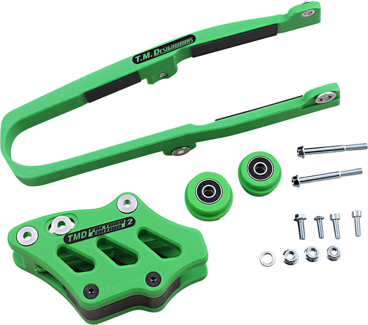 T.M. DESIGNWORKS Chain Guide/Slider - Kawasaki - Green KCP-K09-GR