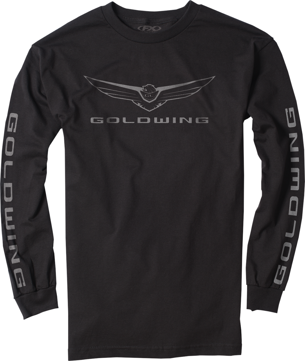 FACTORY EFFEX Goldwing Icon Long-Sleeve T-Shirt - Black - Medium 25-87832