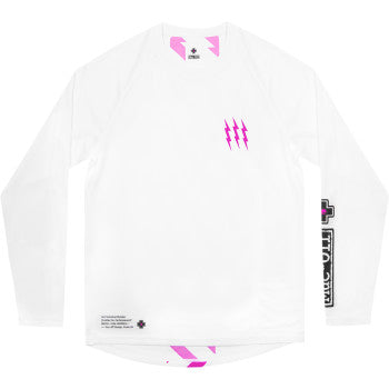 MUC-OFF USA Riders Long-Sleeve Jersey - White - Large 20489