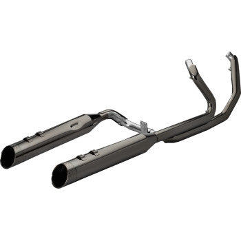 KHROME WERKS 2-into-2 Dominator Exhaust System with 4-1/2" Mufflers - Eclipse® with Edge Tip - M8 201525