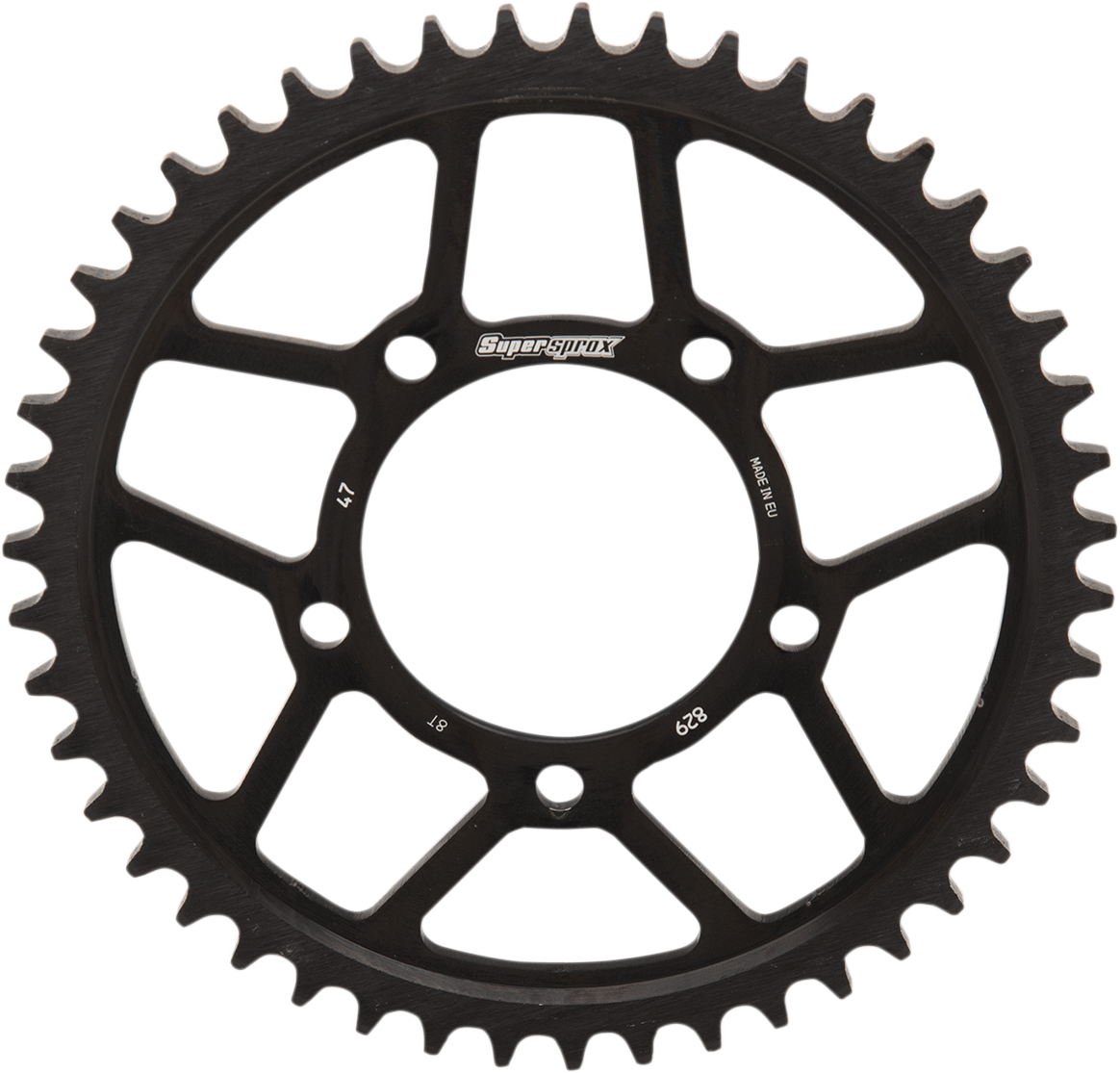 SUPERSPROX Edge Rear Sprocket - Black - 47 Tooth RFA-829-47-BLK