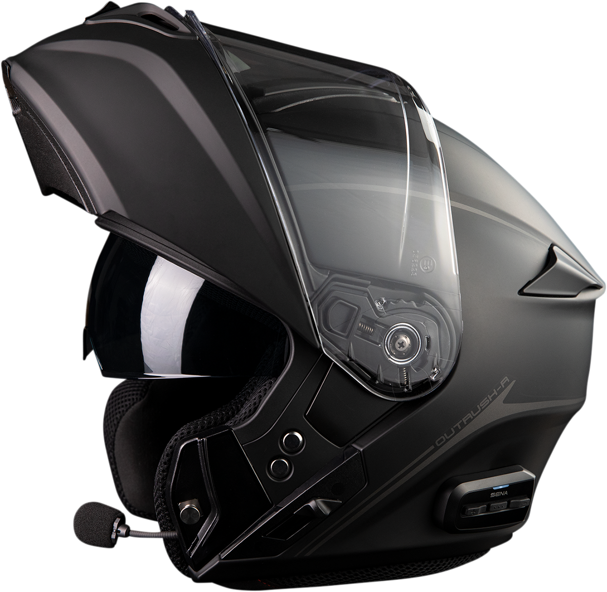 SENA Outrush R Helmet - Black - Medium OUTRUSHR-MB00M3