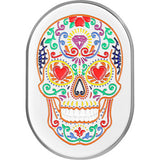 FIGURATI DESIGNS Antenna Cover - Right Rear Fender - Sugar Skull - Chrome FD30-AC-SS-RT