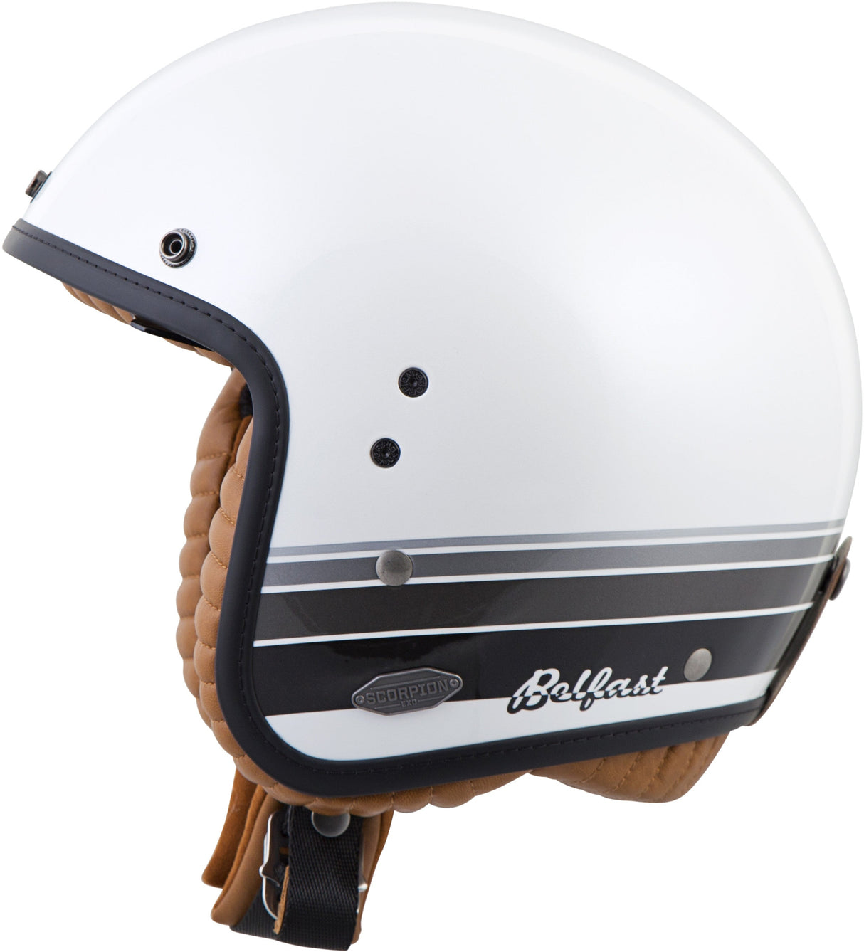 SCORPION EXO Bellfast Open-Face Helmet Blanco White Sm BEL-1033