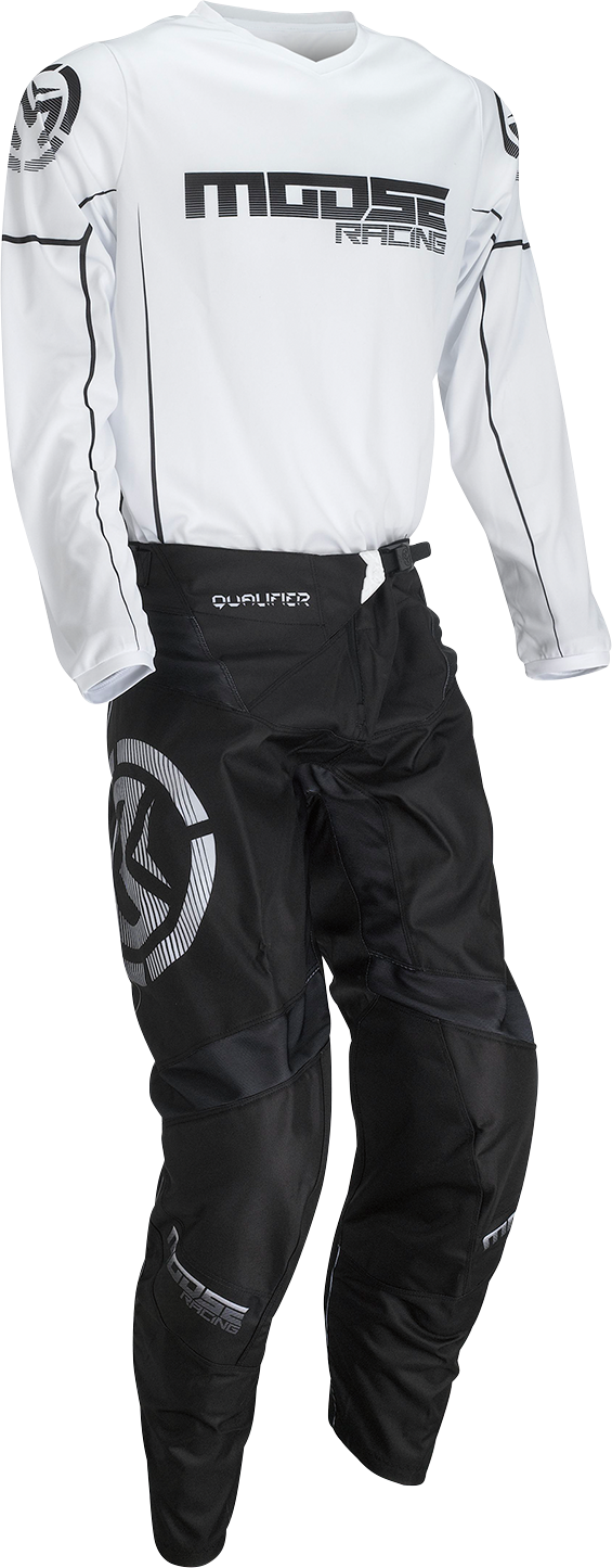 MOOSE RACING Qualifier® Pants - Black/White - 38 2901-10355