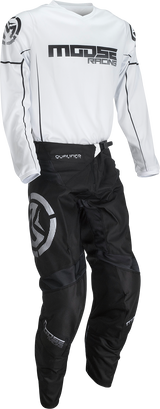 MOOSE RACING Qualifier® Pants - Black/White - 38 2901-10355