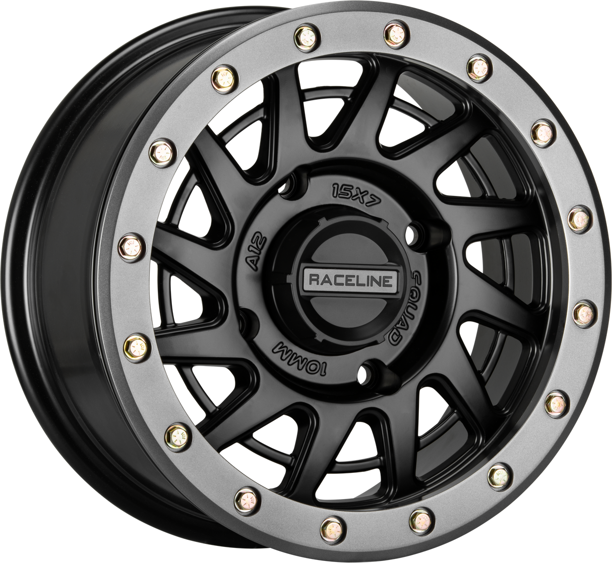 RACELINE Squad Bdlk Wheel 15x7 4/156 6+1(+38mm) Blk/Gunmetal A12BG-57056+38