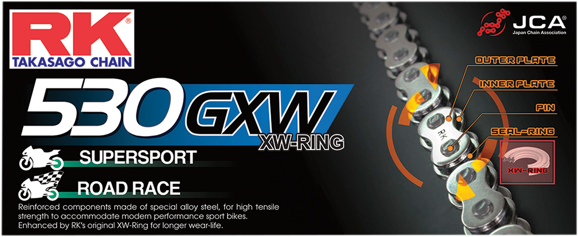 RK BG 530 GXW - Chain - 170 Links BG530GXW-170