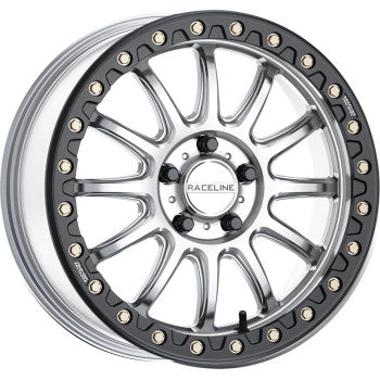 RACELINE WHEELS Wheel - Alpha - Front/Rear - Hyper Silver/with Black Ring - 17x7 - 4/156 - +40 mm A14SB-77056+40