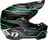 6D ATR-2 Helmet - Phase - Black/Green - 2XL 12-2849