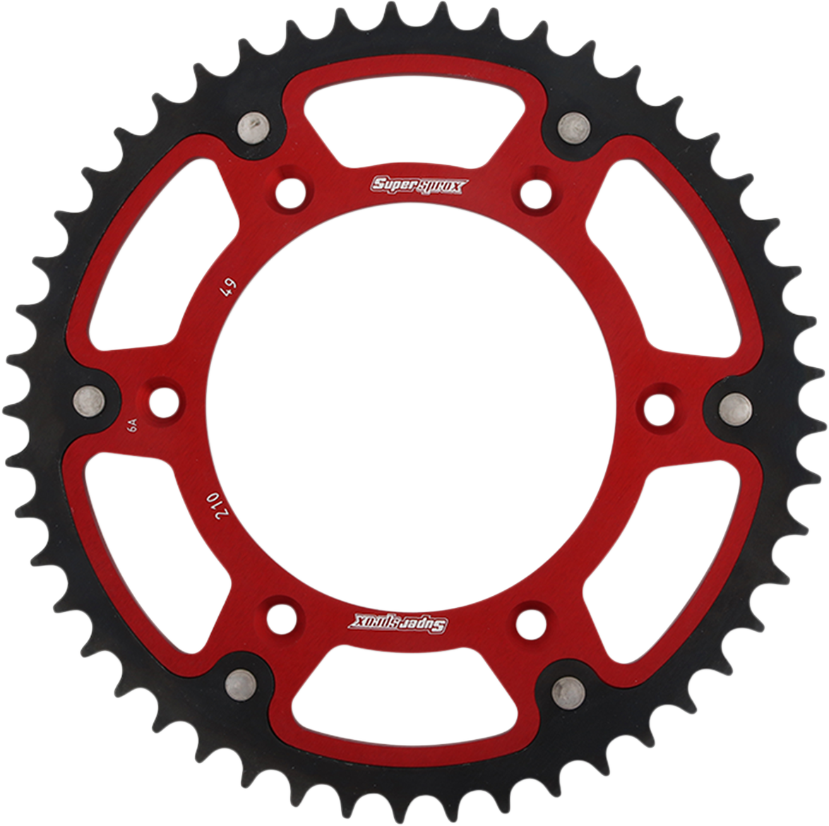 SUPERSPROX Stealth Rear Sprocket - 49 Tooth - Red - Honda RST-210-49-RED