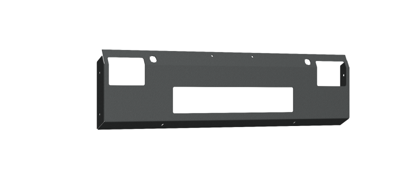 Road Armor 19-20 Ram 2500 Vaquero Front Non-Winch Plate - Tex Blk