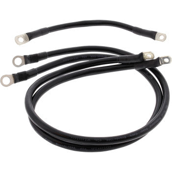 ALL BALLS Battery Cable Kit - Black 79-3007-1