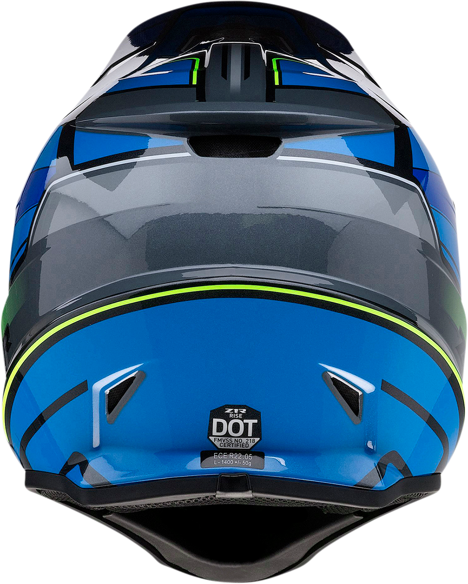 Z1R Rise Helmet - MC - Blue/Hi-Viz - XL 0110-7196