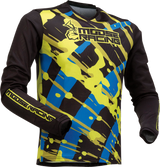 MOOSE RACING Youth Agroid Mesh Jersey - Black/Blue/Hi-Vis - Large 2912-2167