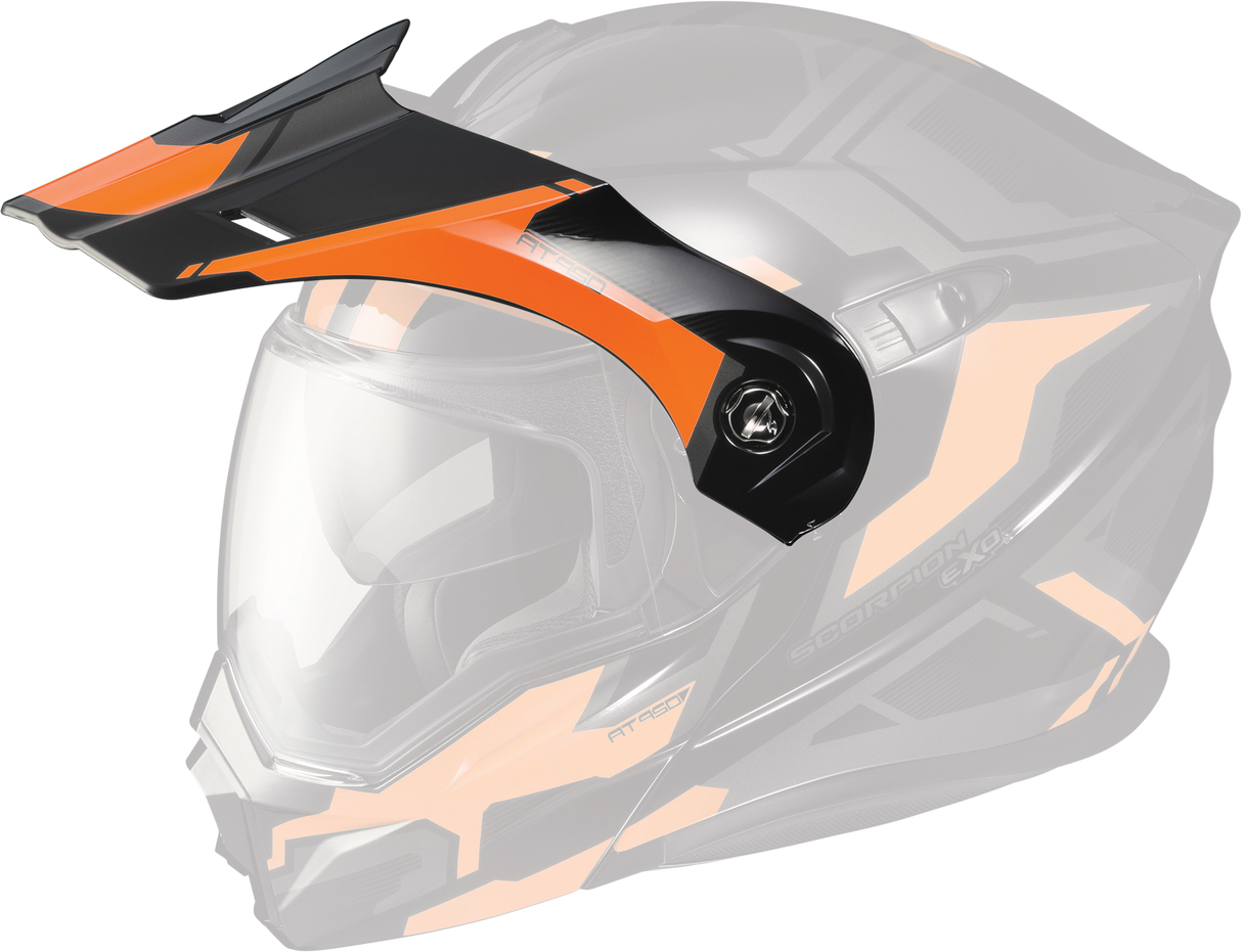 SCORPION EXO Exo-At950 Helmet Peak Visor Ellwood Orange 52-533-95