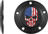 FIGURATI DESIGNS Timing Cover - 5 Hole - Skull - Black FD25-TC-5H-BLK