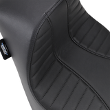 DRAG SPECIALTIES EZ-Solo Seat - Scorpion Stitch - Vinyl - FL/FX '18-'22 ACT EZ-ON STYLE 0802-1150