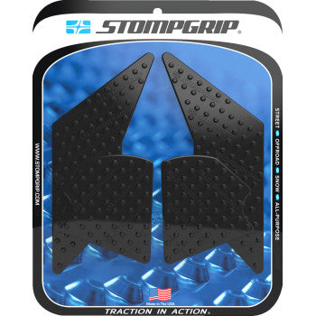 STOMPGRIP Traction Pad Tank Grips - Volcano - Black - Tenere 700 55-10-0196B