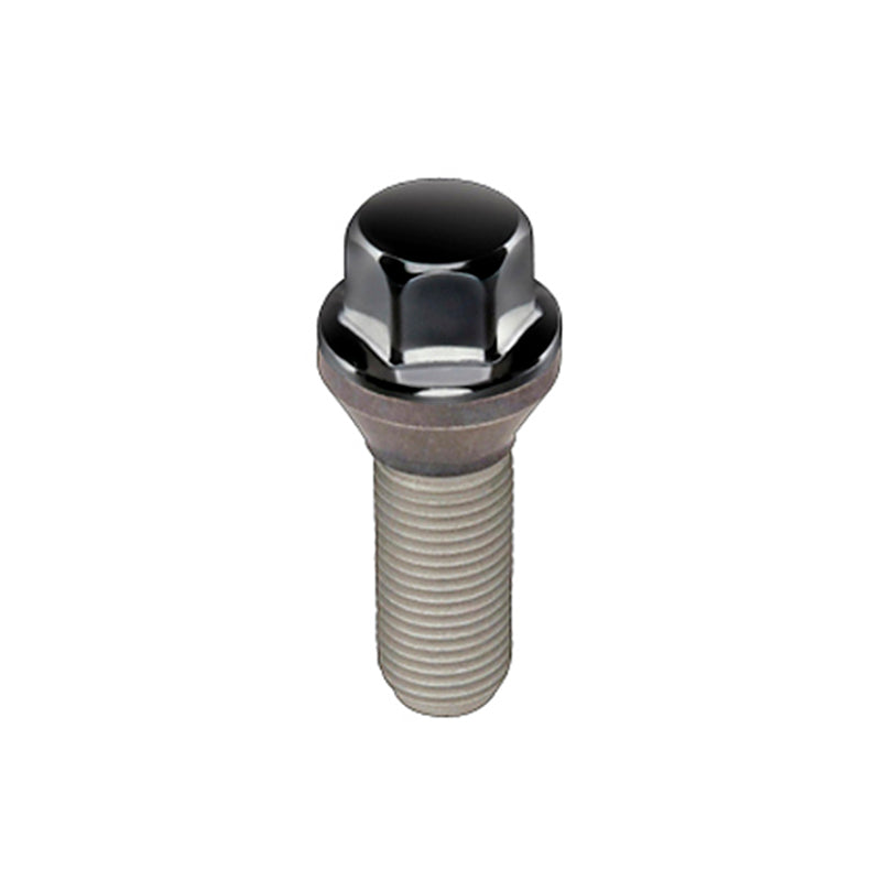 McGard Hex Lug Bolt (Cone Seat) M14X1.25 / 17mm Hex / 27.5mm Shank Length (Box of 50) - Black