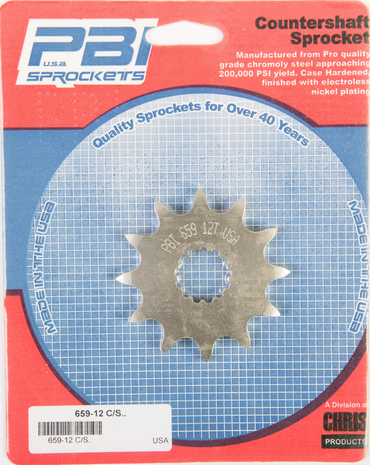 PBIFront Cs Sprocket Steel 12t-520 Suz659-12