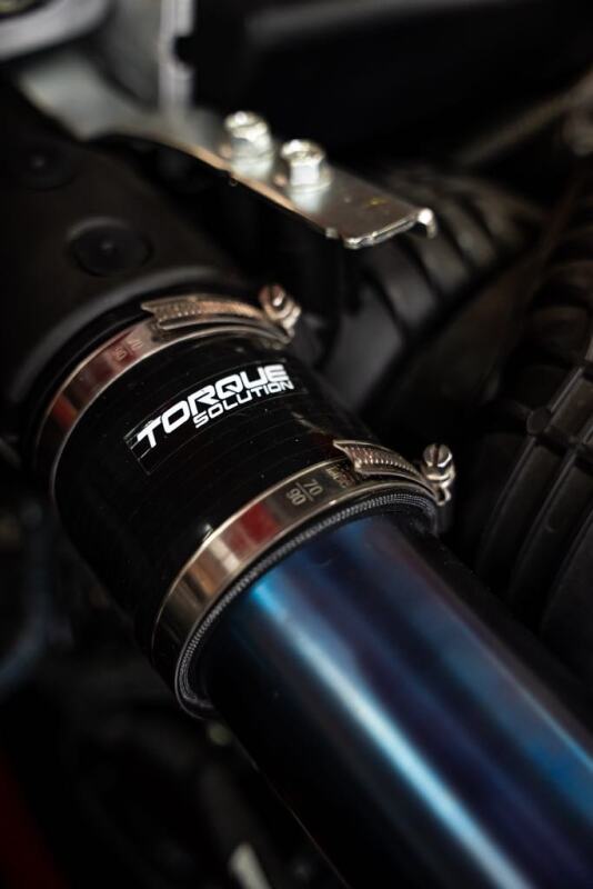 Torque Solution 2022+ Subaru WRX / 19-23 Subaru Ascent Titanium Top Mount Charge Pipe - Brushed TS-SU-812