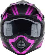 AFX FX-17 Helmet - Force - Frost Gray/Fuchsia - Large 0110-5211