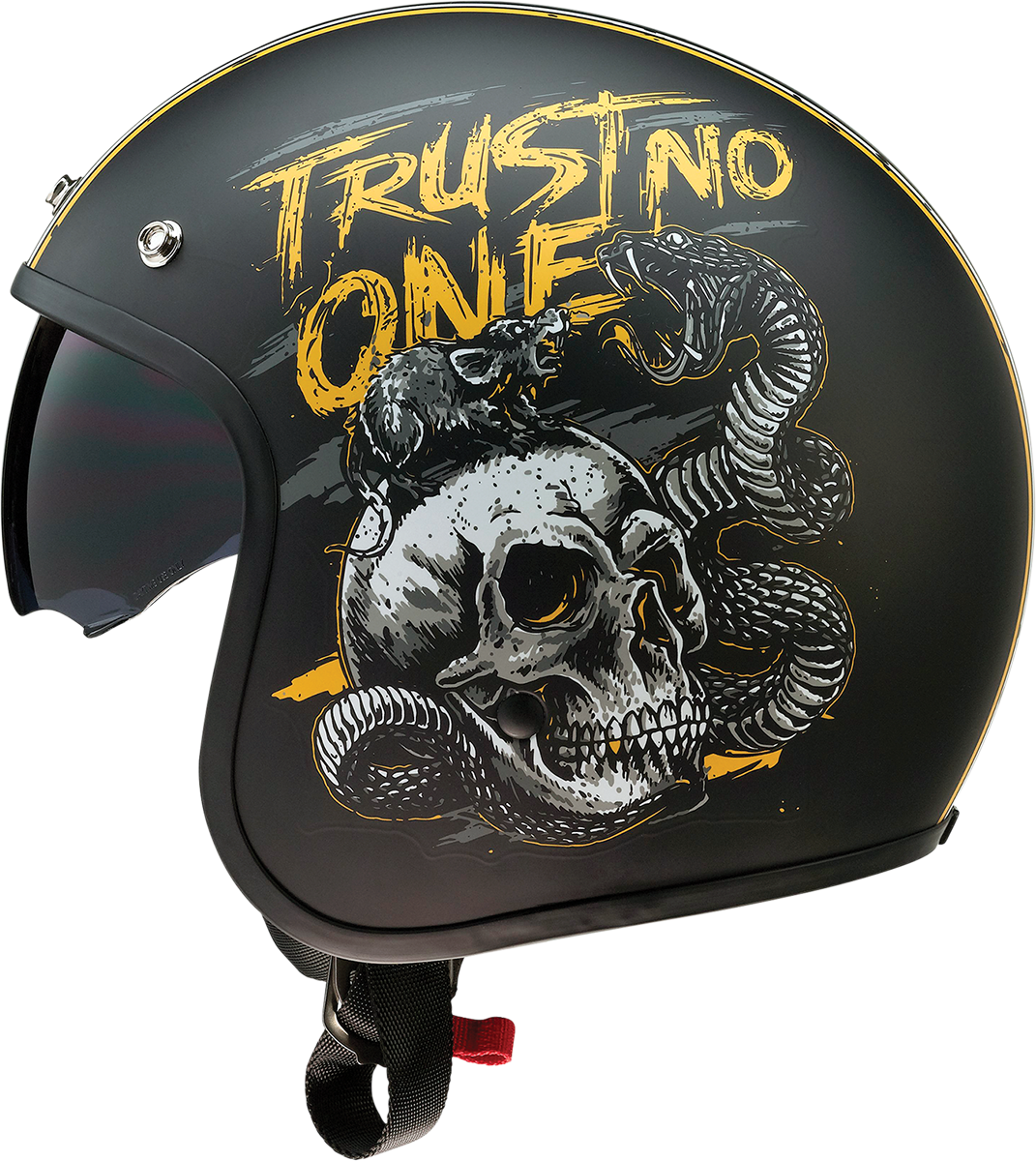 Z1R Saturn Helmet - Trust No One - Black/Yellow - Large 0104-2855