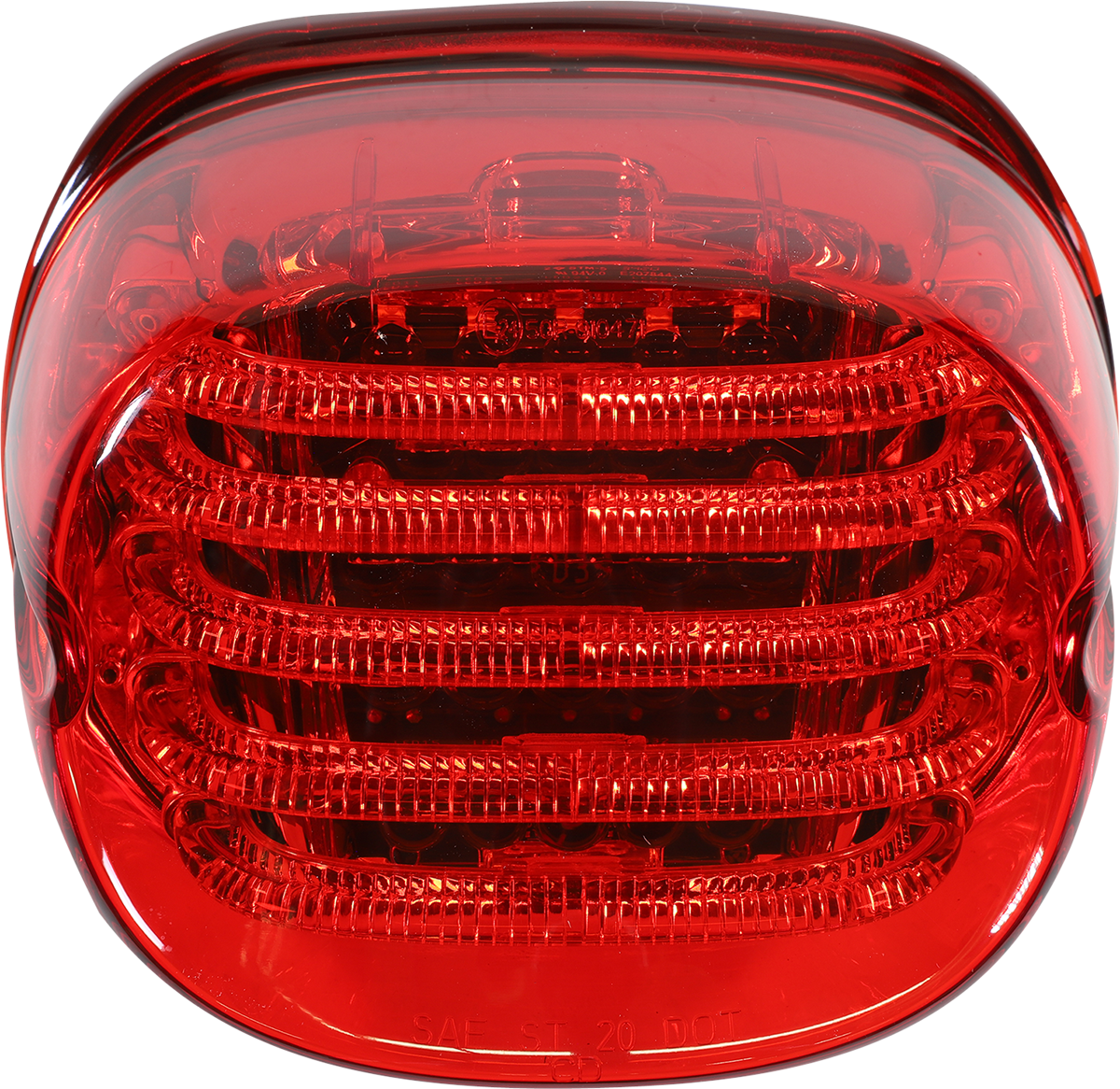 CUSTOM DYNAMICS Taillight - without License Plate Illumination Window - Red PB-TL-LP-R