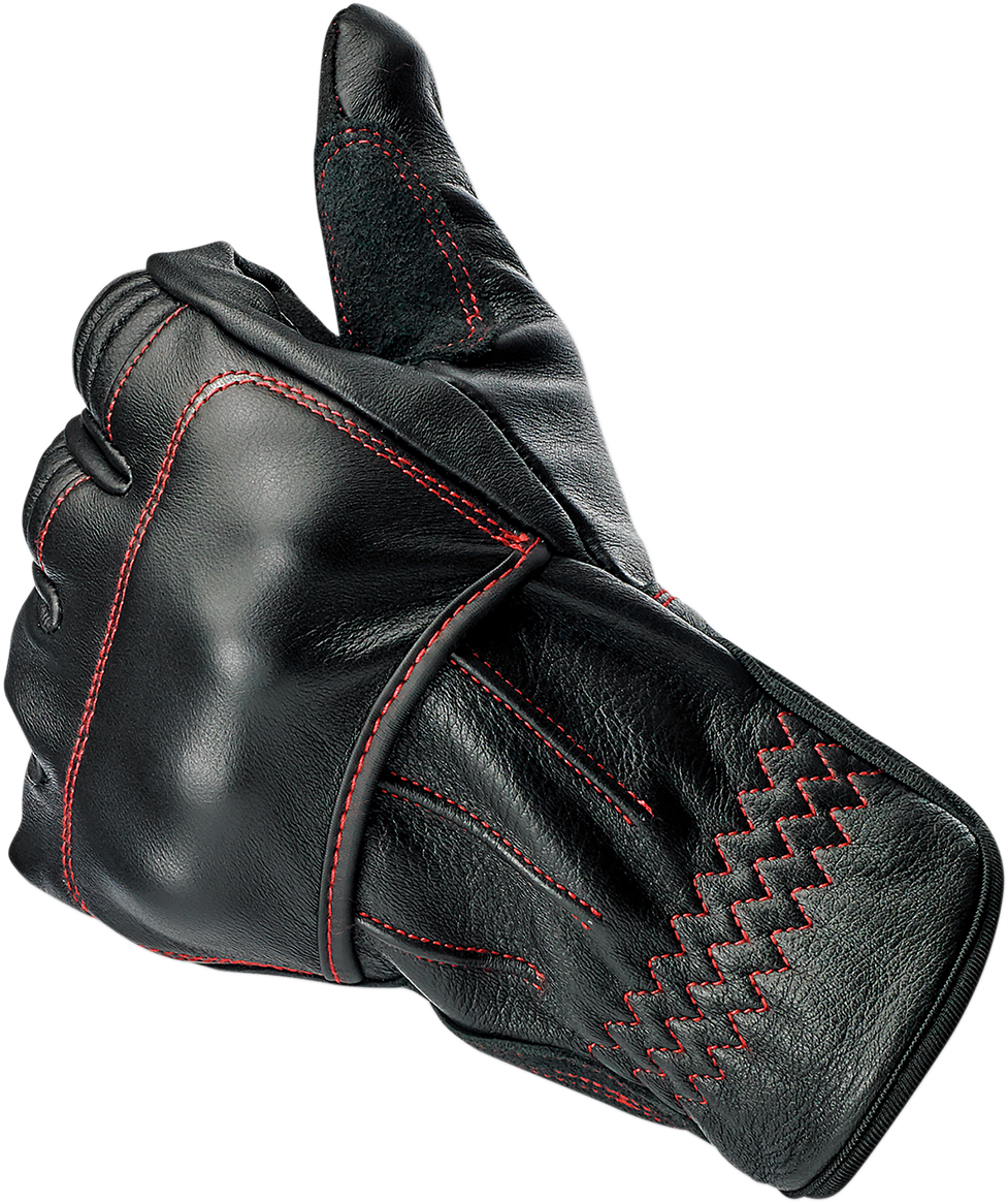 BILTWELL Belden Gloves - Redline - XS 1505-0108-301