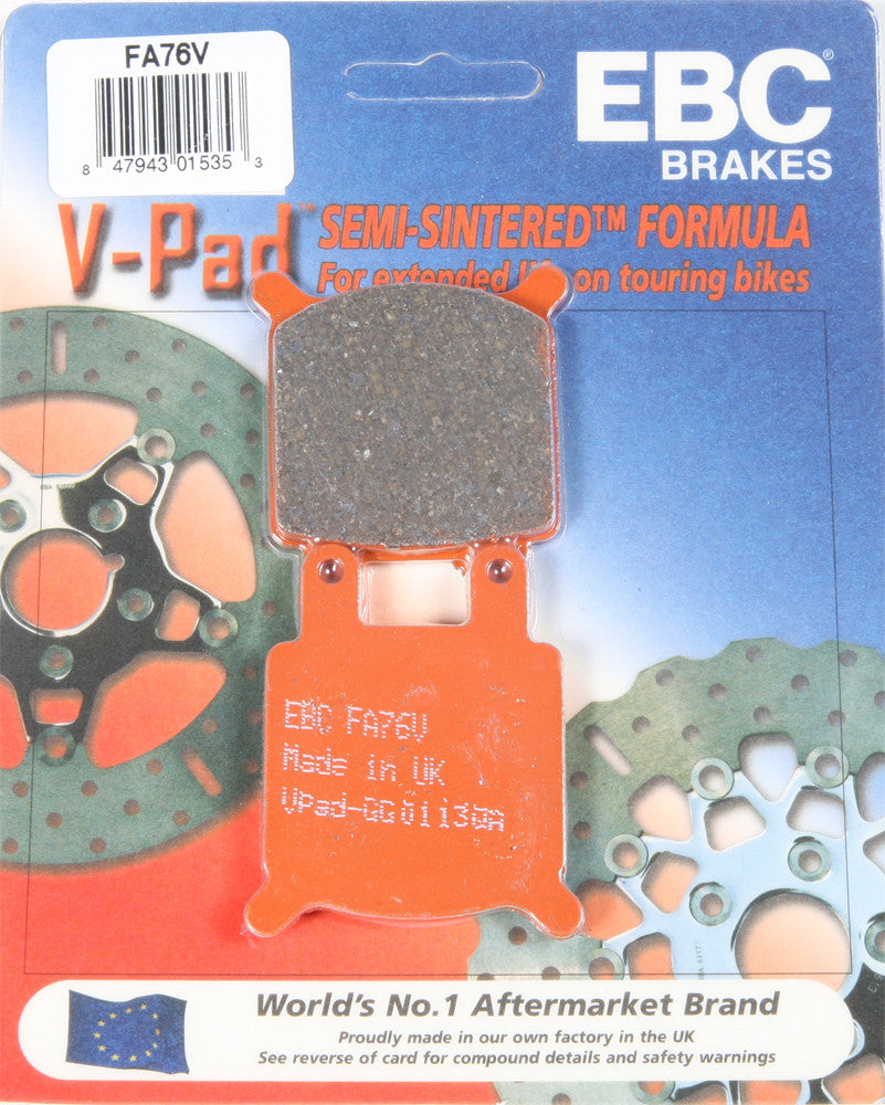 EBC Brake Pads Fa76v Semi-Sintered V Series FA76V