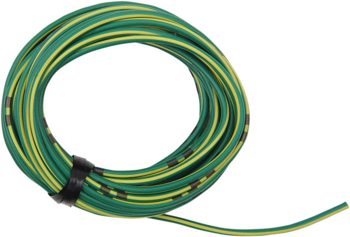 SHINDY 14A Wire - 13' - Green/Yellow 16-679