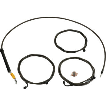 LA CHOPPERS Handlebar Cable/Brake Line Kit - Stock Ape Hanger Handlebars - Midnight  LA-8059KT-08M