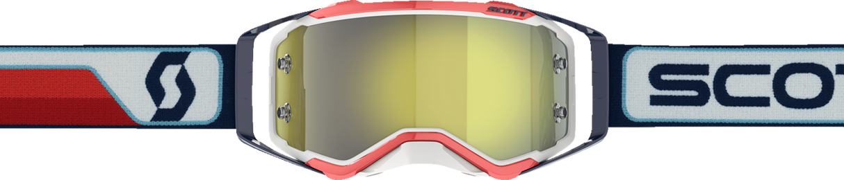 SCOTT Prospect Goggle - Red/White - Yellow Chrome 272821-1005289