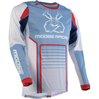 MOOSE RACING Agroid Jersey - Gray/Blue - Large 2910-7496